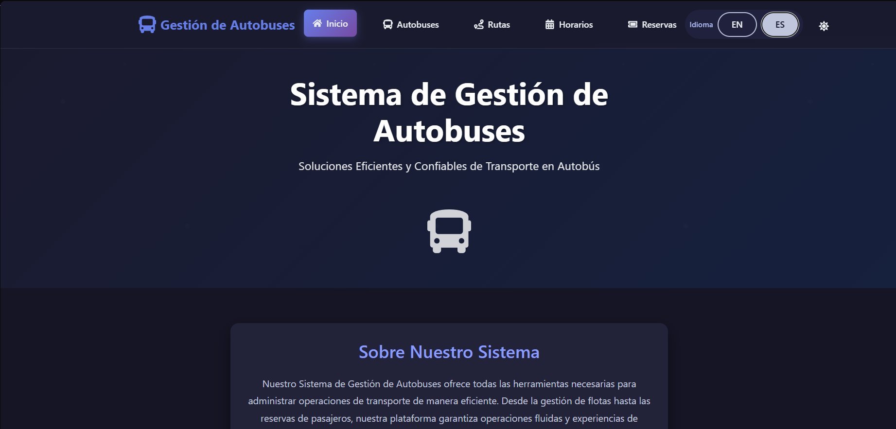 Sistema de Gestión de Autobuses